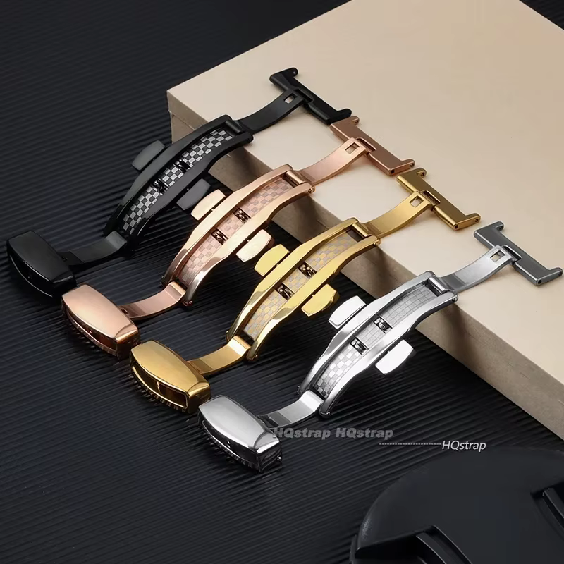 Fermoir papillon en acier inoxydable pour bracelet de montre