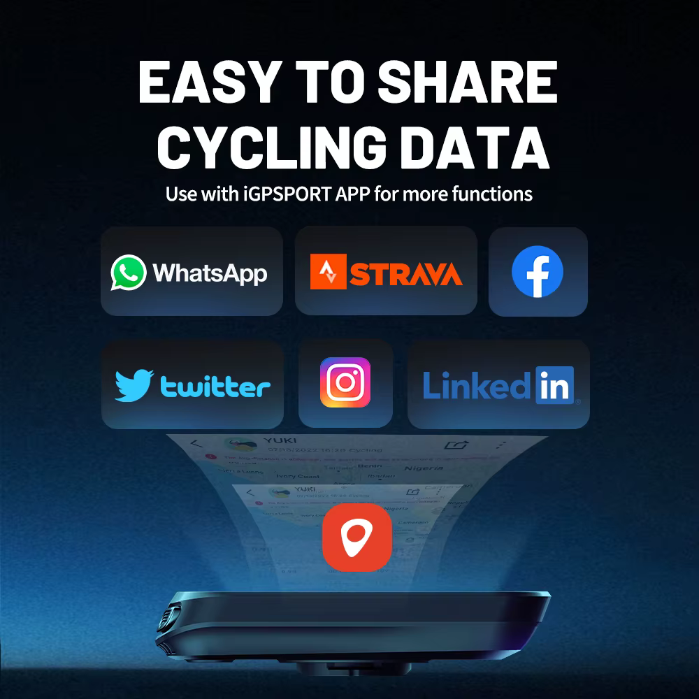 IGPSPORT – compteur de vélo GPS sans fil IGS50E