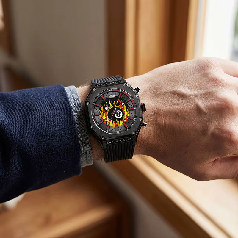 Nouvelle Montre Homme HEROFORCE 2026 Originale à Affichage Double Lumineux