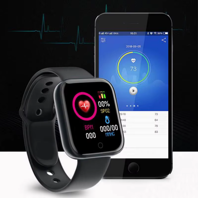 Hommes montres intelligentes écran couleur Bluetooth femme Fitness Sport Bracelet santé sommeil moniteur horloge électronique Smartwatch alarme Y68