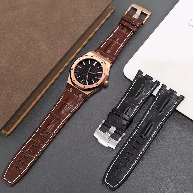Bracelet de montre en cuir pour AP Audemars Piguet 15703 Royal Oak Offshore Series