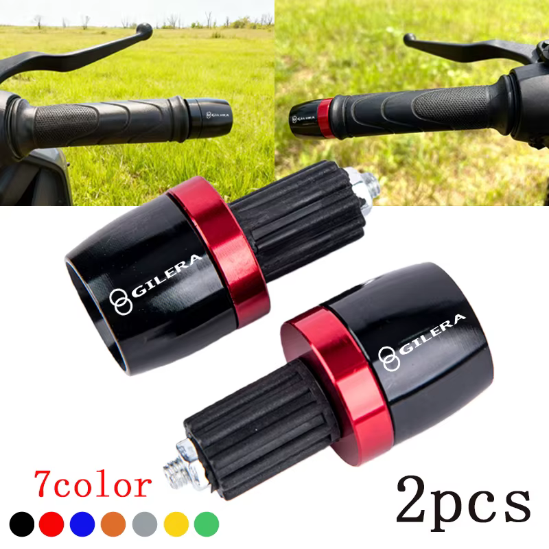 Pour Gilera GP800 Fuoco Nexus 500 Runner 50 125 200 accessoires moto 7/8 "22MM poignées de guidon capuchon de barre de poignée bouchons d'extrémité