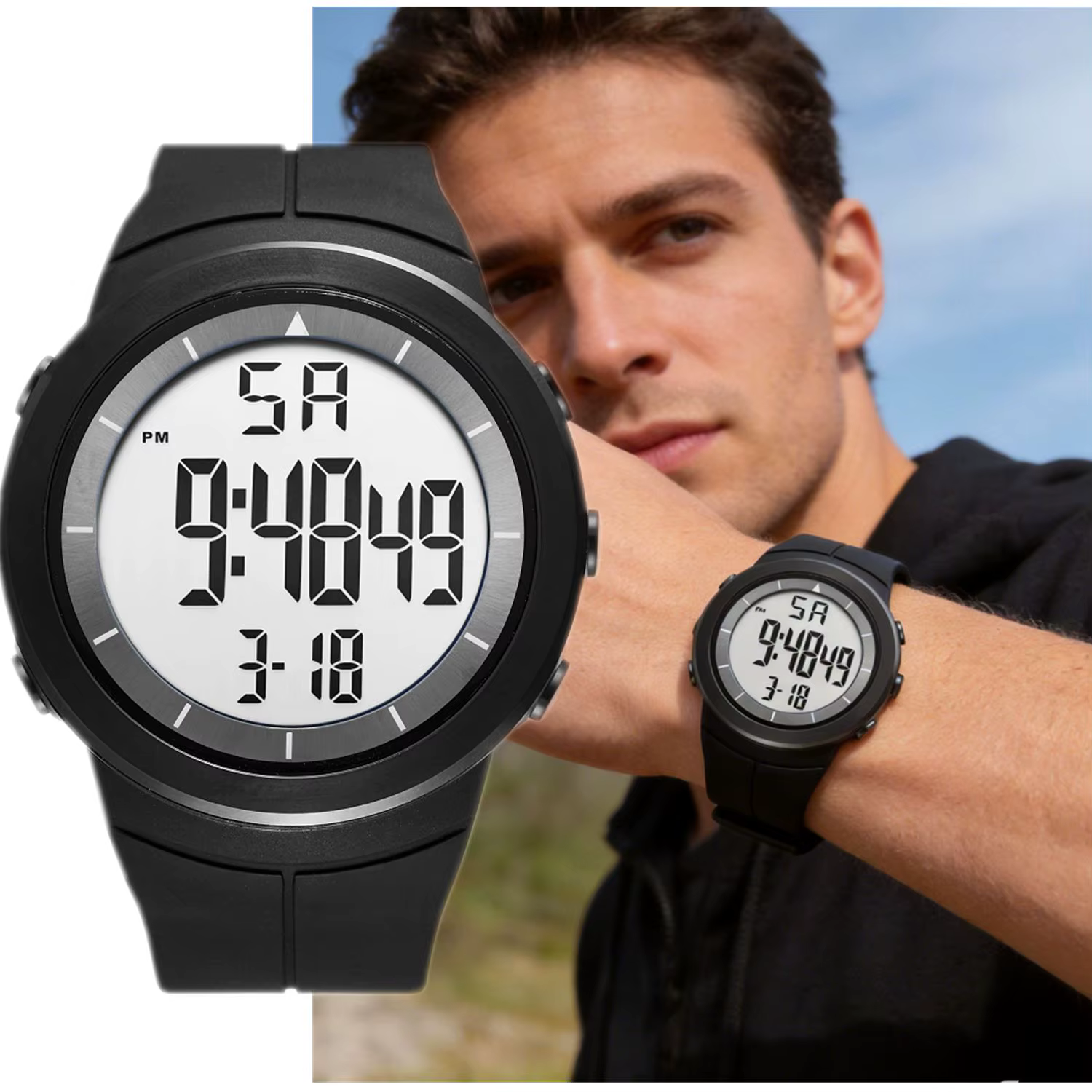 Montres numériques pour homme OHSEN