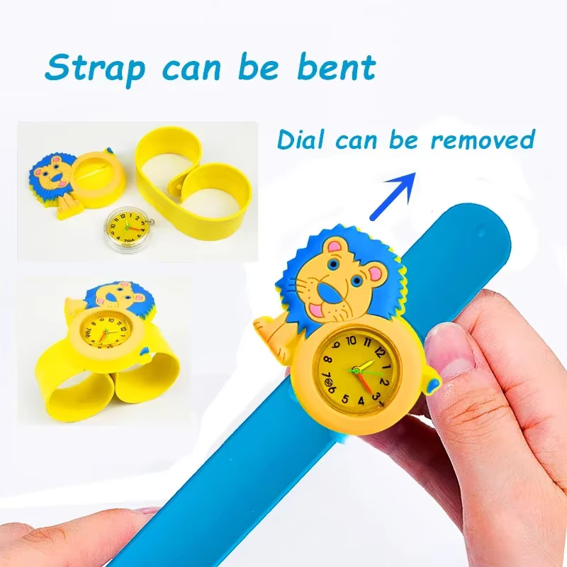 Bébé cadeau d'anniversaire enfants jouets montres dessin animé Animal cadran Bracelet