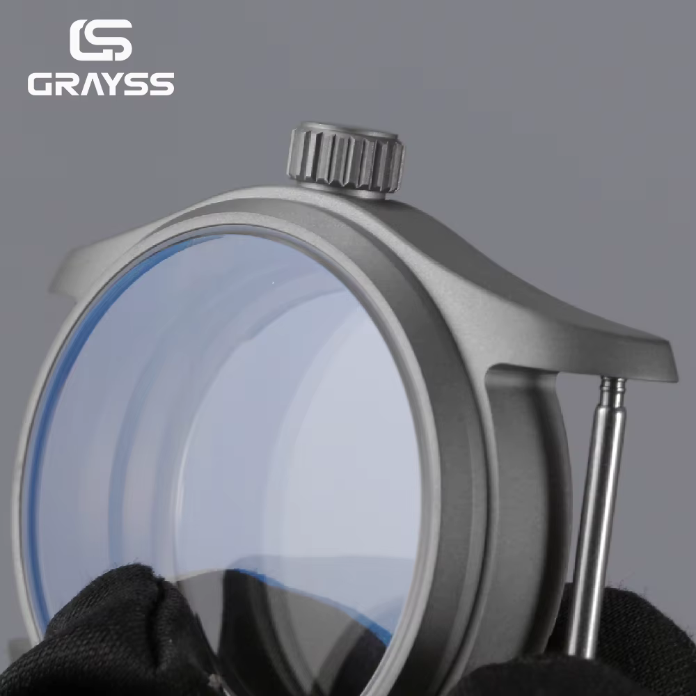 Boîtier de montre de plongée en titane/acier T2