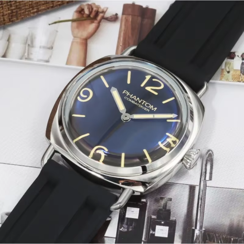 Hommage montres militaires pour Seiko Vh31 cadran stérile Super lumineux 100M dôme étanche Len Vintage