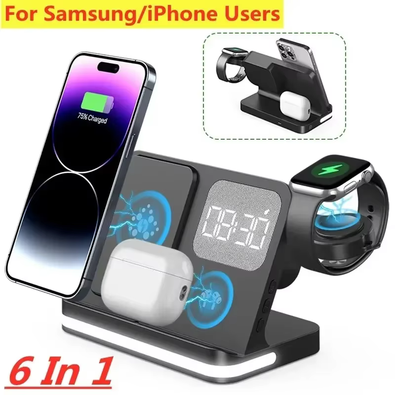Support de chargeur sans fil 6 en 1