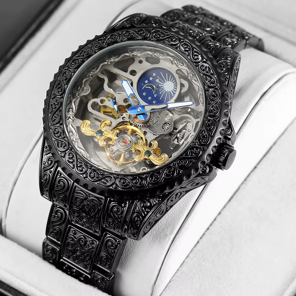 Forsining-Montre mécanique de luxe pour homme