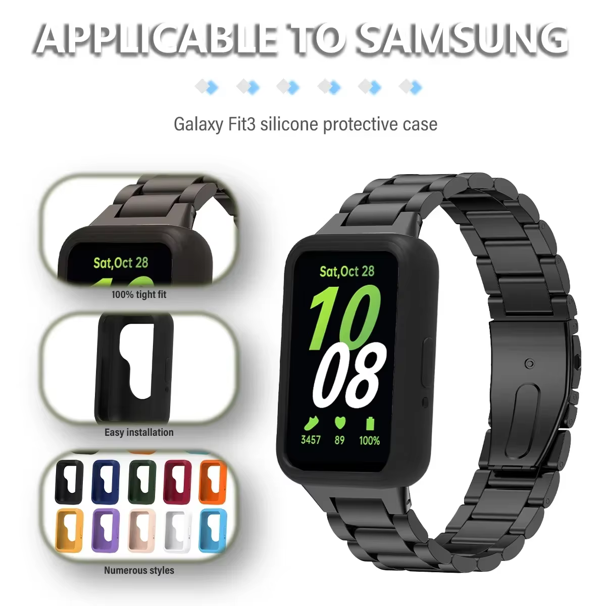 Coque en silicone souple pour Samsung Galaxy Fit 3