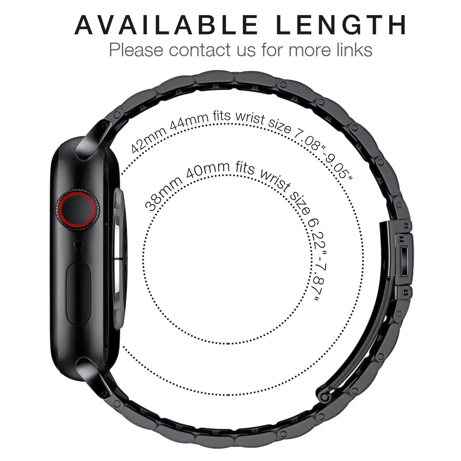 Bracelet en acier Starlight pour Apple Watch Series Ultra2 10 9 8 7 SE 6 5 4 3 46mm 49mm