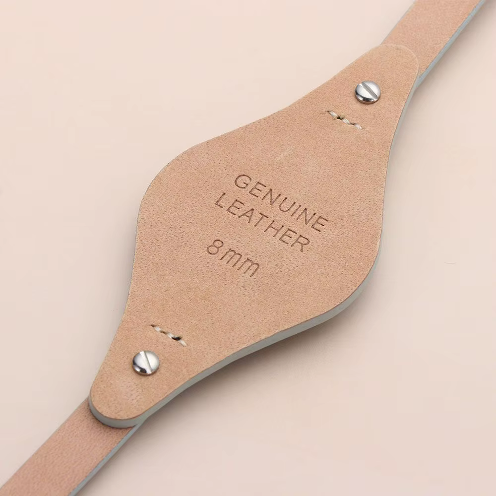 Bracelet de montre en cuir véritable