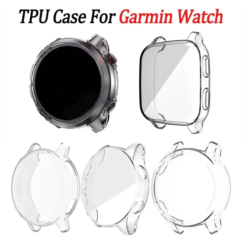 Étui de montre transparent haute définition à couverture intégrale pour Garmin Vivoactive 5/6