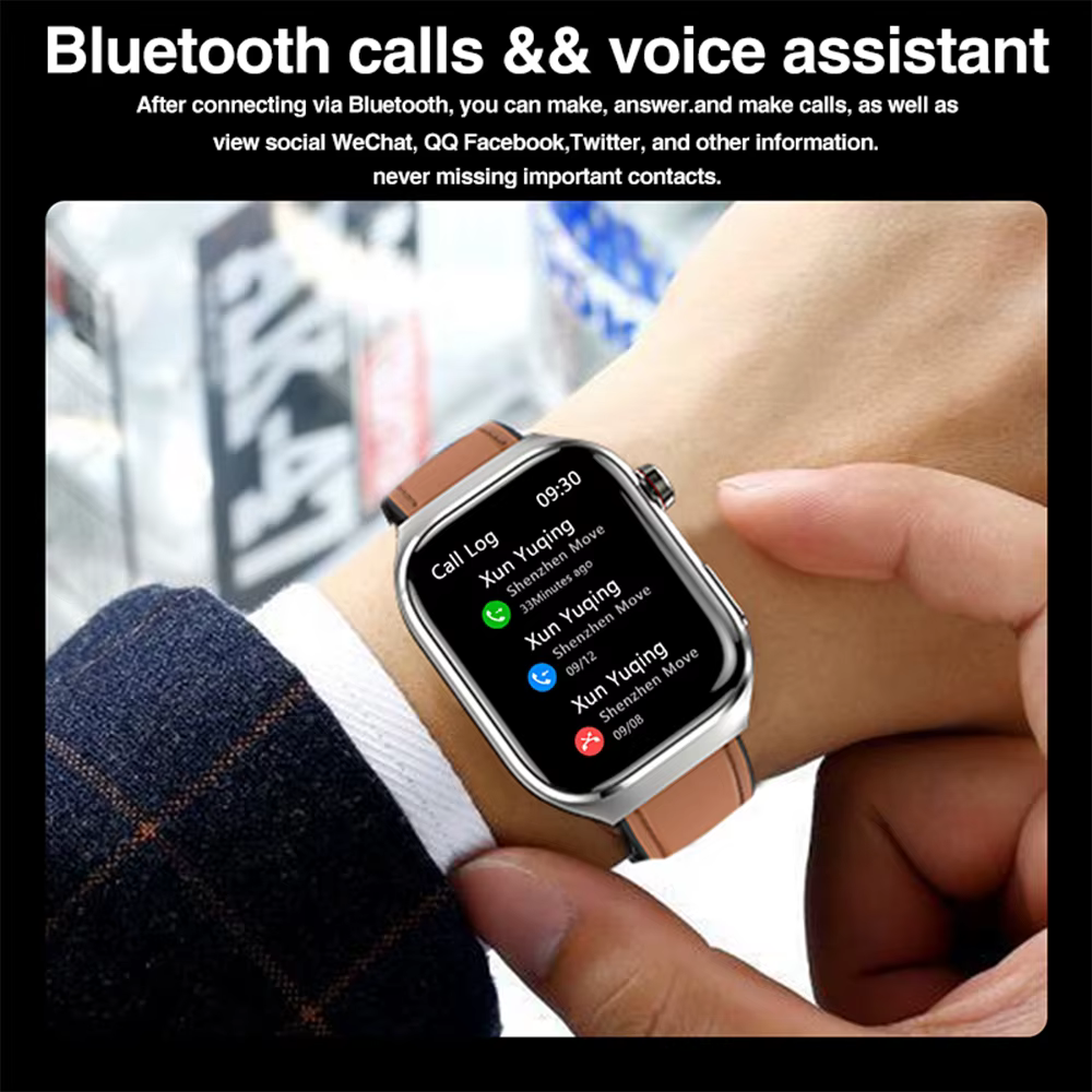 2026 nouvelle montre intelligente 2.04 pouces AMOLED écran Bluetooth appel IP68 étanche 650mA sport montres intelligentes hommes Android qualité militaire