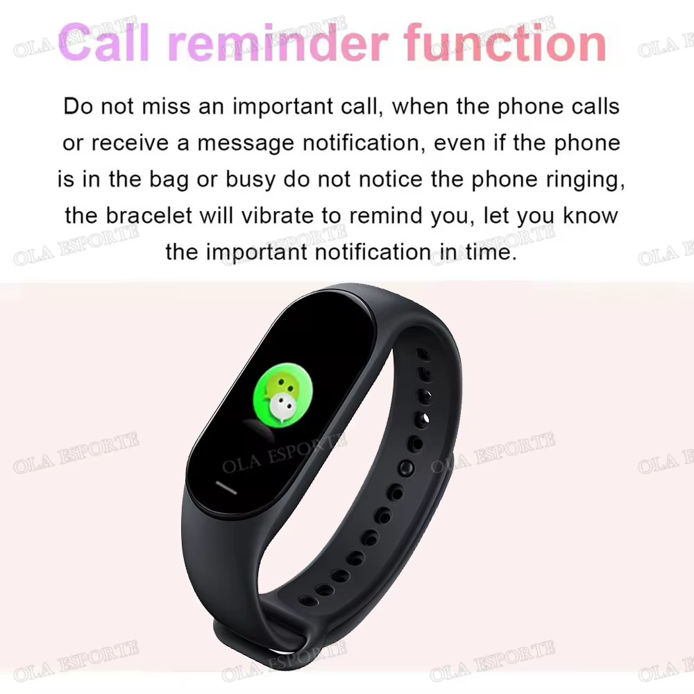 Montre connectée M6 pour hommes et femmes, bracelet intelligent de fitness, bracelet de sport, moniteur de fréquence cardiaque, moniteur de tension artérielle, montres multifonctions étanches