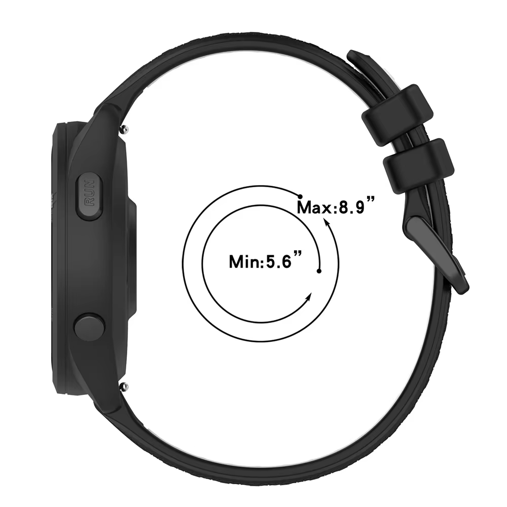 Bracelet de Sport en Silicone pour Garmin Forerunner 255 265 245 165