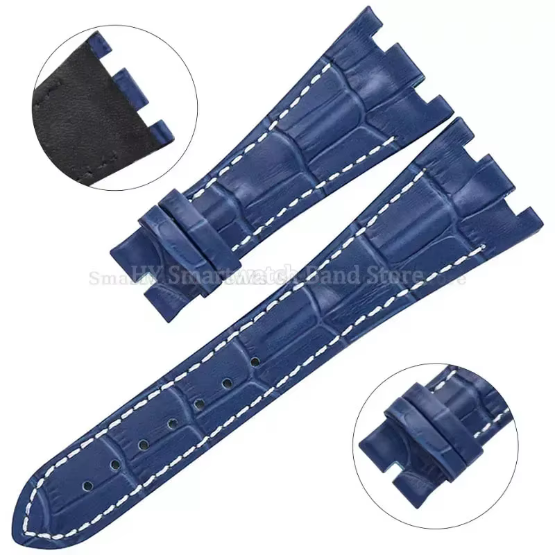 Bracelet de montre en cuir de 28mm