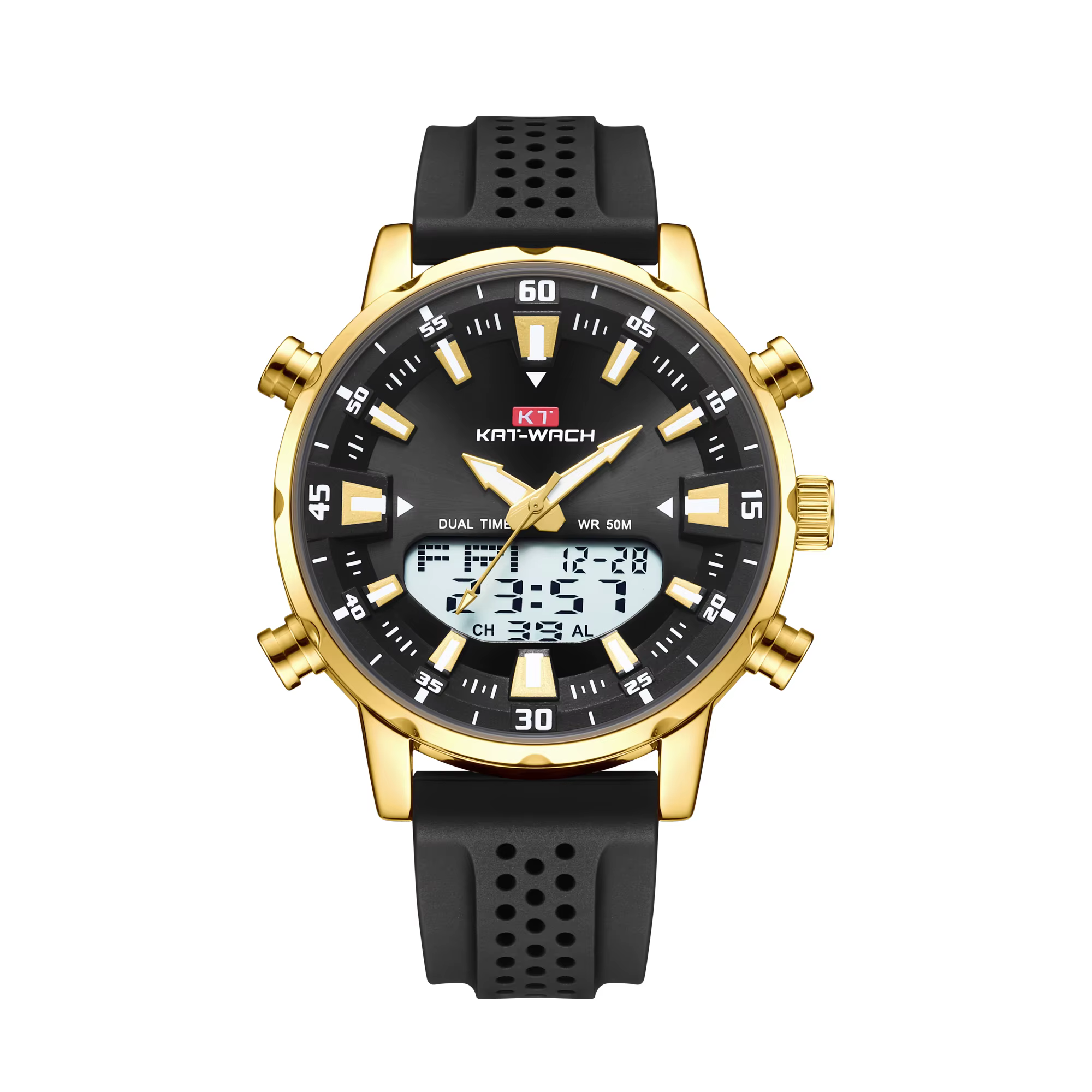 Kat-Wach-Montre à quartz étanche pour homme