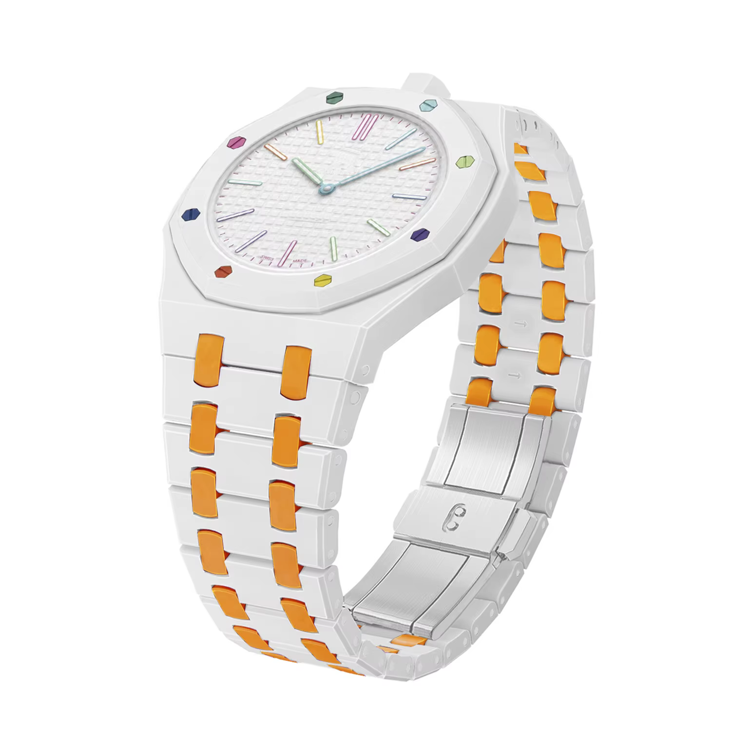 Bracelet en céramique pour Swatch X AP Royal Pop