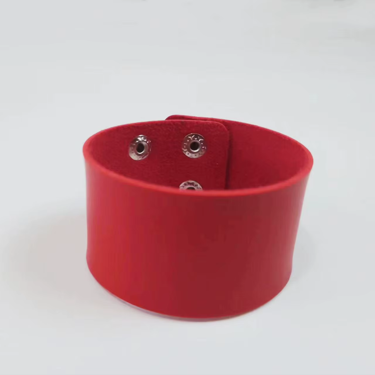 Bracelet large en cuir de vachette pour hommes et femmes