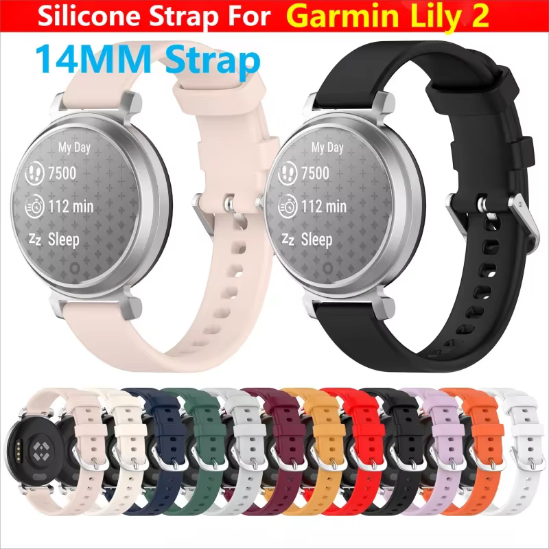 Bracelet en silicone pour Garmin Lily 2