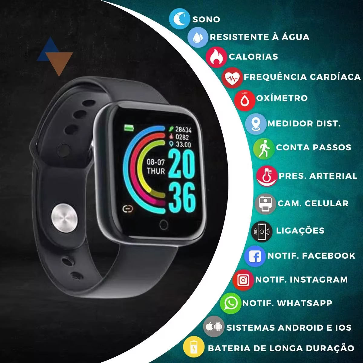 Montre intelligente D20 Sport Fitness