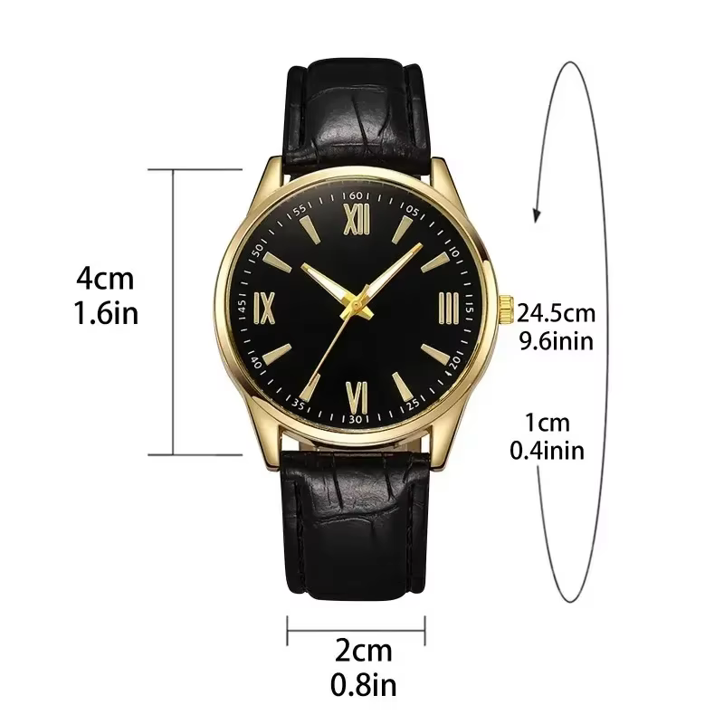 Montre de Luxe Minimaliste en Cuir Ultra Mince pour Homme