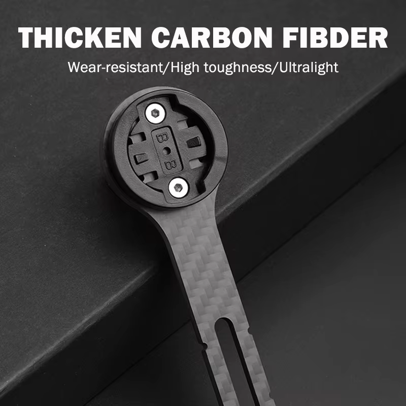 Support d'ordinateur de vélo en Fiber de carbone, pour chronomètre de vélo de route, support de compteur de vitesse, support étendu pour Garmin Bryton Wahoo