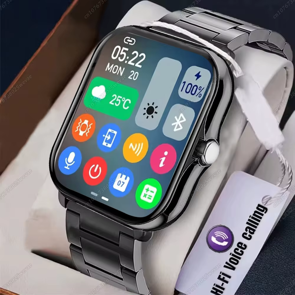 Nouvelle montre intelligente 2.01 pouces HD affichage réponse faire appel Message vue Modes sportifs smartwatch bricolage cadran prévisions météorologiques hommes femmes