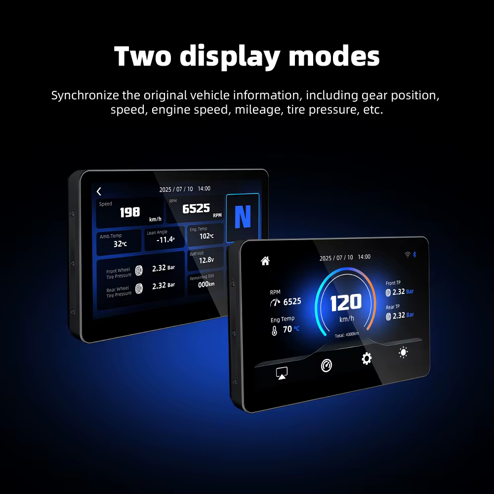 Lecteur multimédia pour moto EKIY 6,2 pouces, IP67, navigation GPS portable, enregistreur, CarPlay sans fil, Android Auto, écran miroir