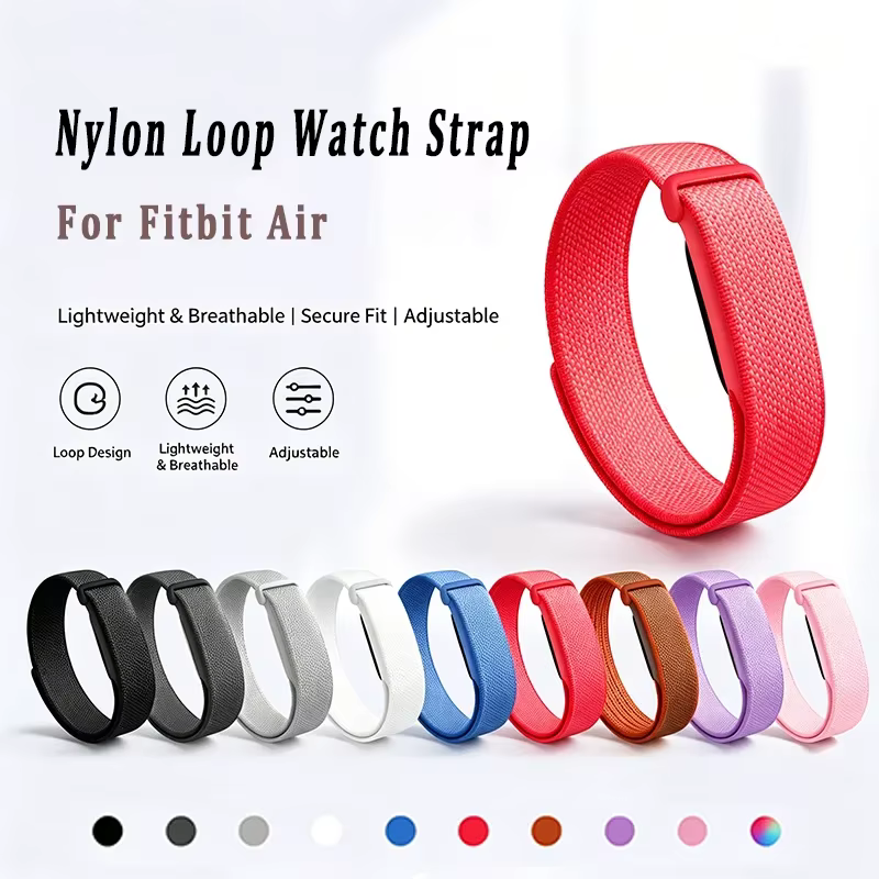 Bracelet de montre tressé en nylon sport pour Google Fitbit Air Loop