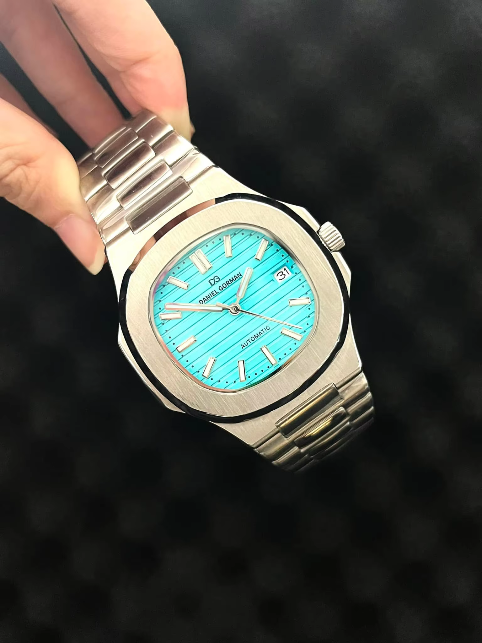 Tiffany – montre automatique bleue