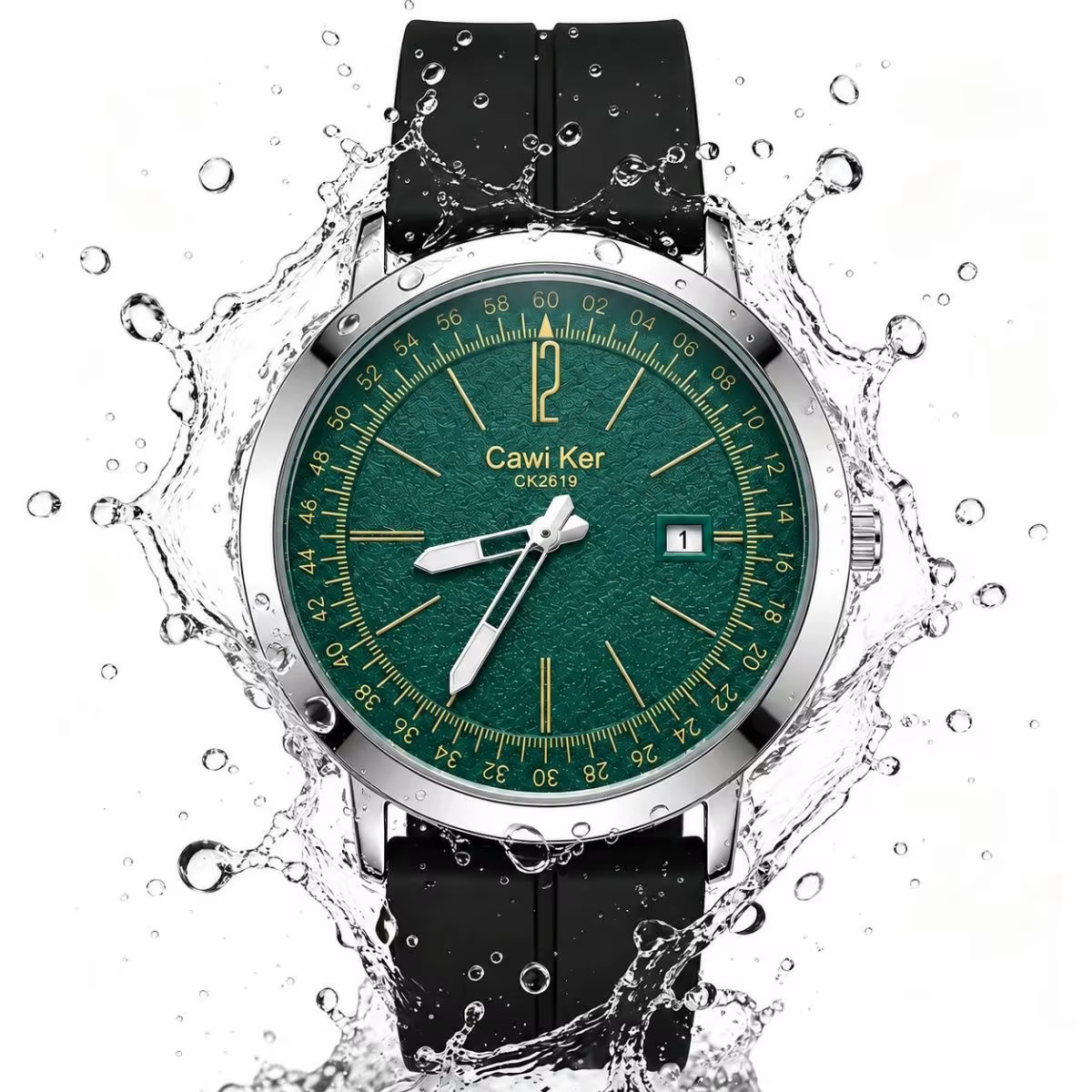 CAWIKER montre à quartz originale à mouvement suisse