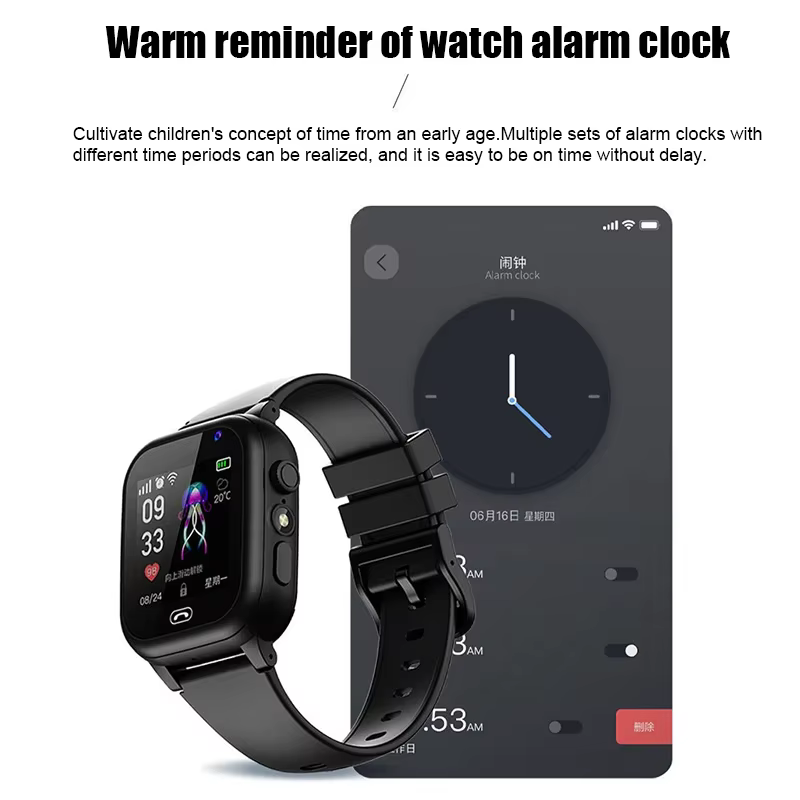 Montre intelligente pour enfants 4G multifonctionnelle étanche SOS GPS localisation caméra appel carte Sim cadeaux