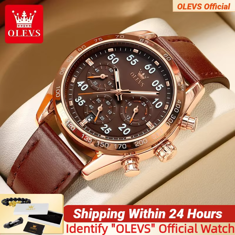 Montre à quartz étanche en acier inoxydable pour homme