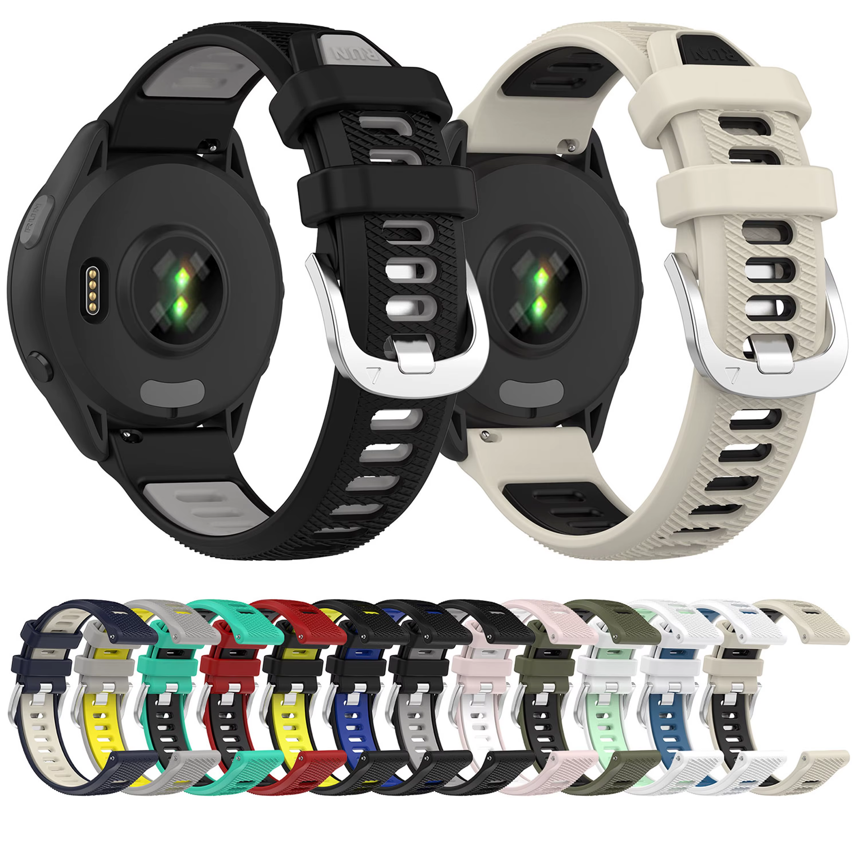 Bracelet de montre de remplacement 18 20 22 mm pour Garmin Forerunner 745 645 265 255 245