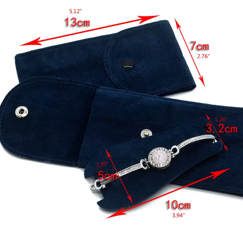 Pochette de rangement Portable en tissu flanelle pour montre