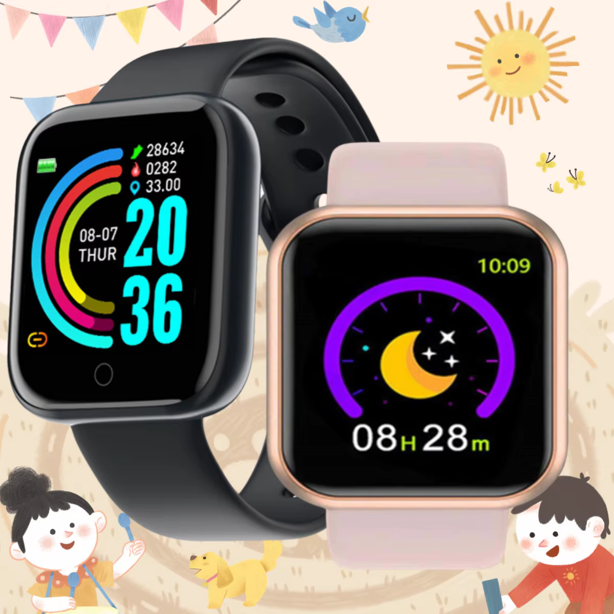 Montre connectée pour hommes