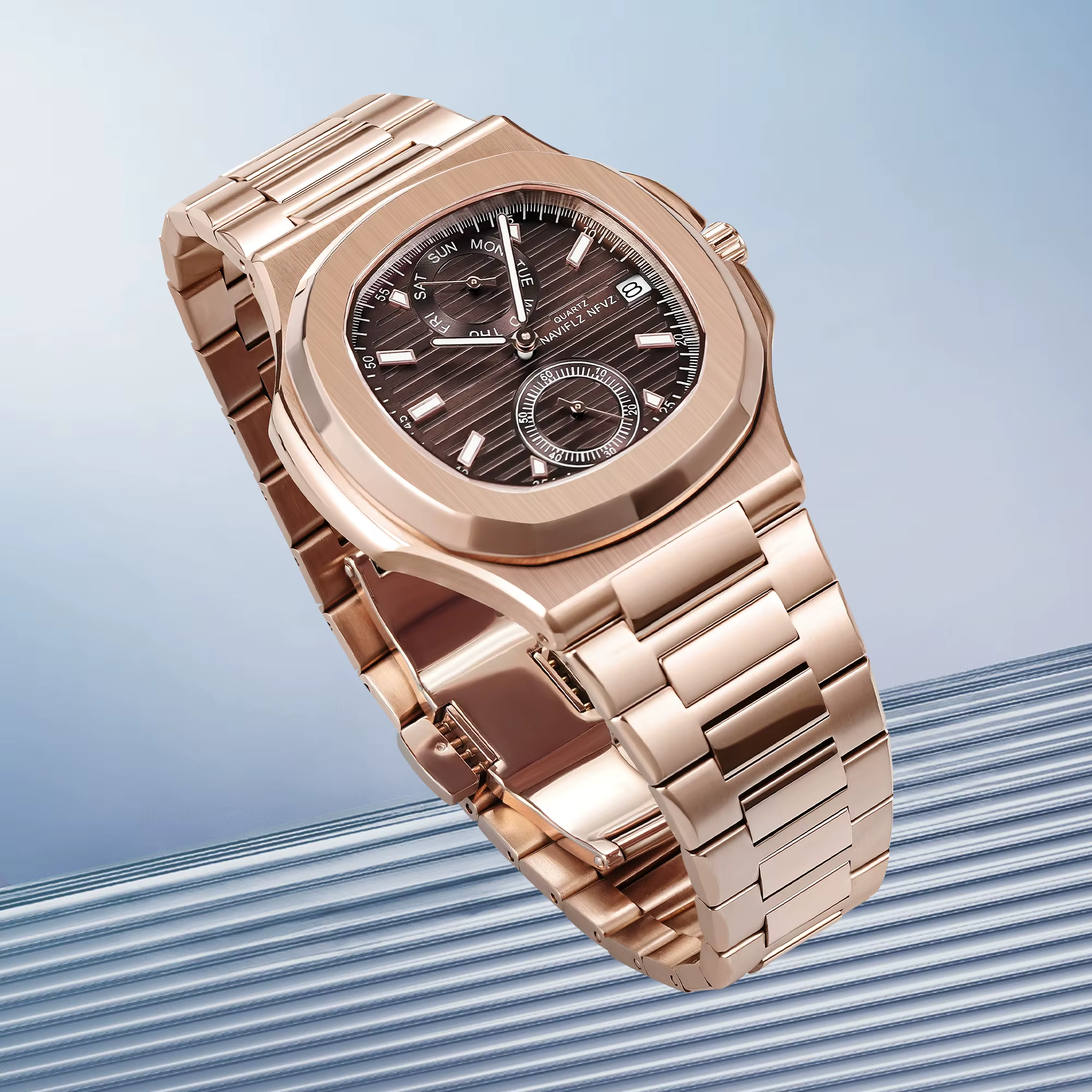 Montres pour hommes, marque de luxe haut de gamme, chronographe, montre de sport, montre à quartz en acier inoxydable pour hommes, montre-bracelet pour hommes d'affaires, étanche