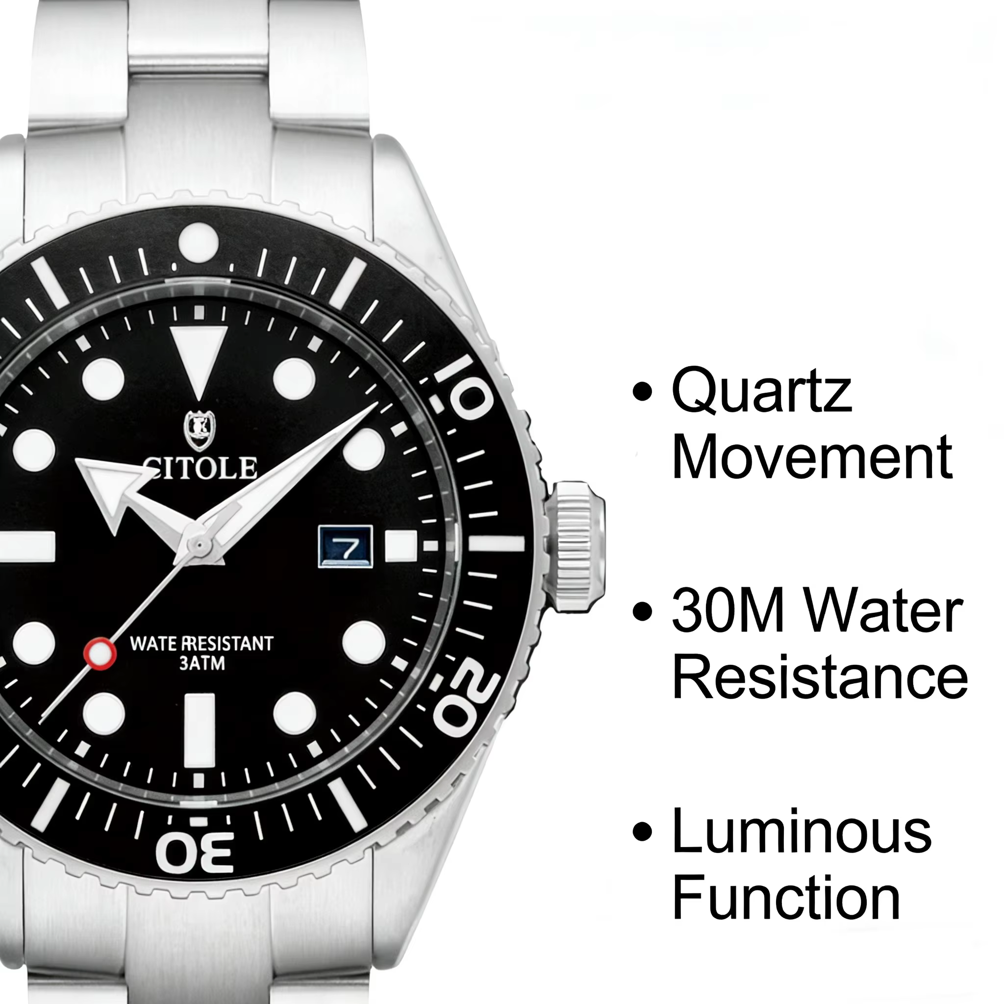 Montre CT2002 avec mouvement à quartz MIYOTA 2115