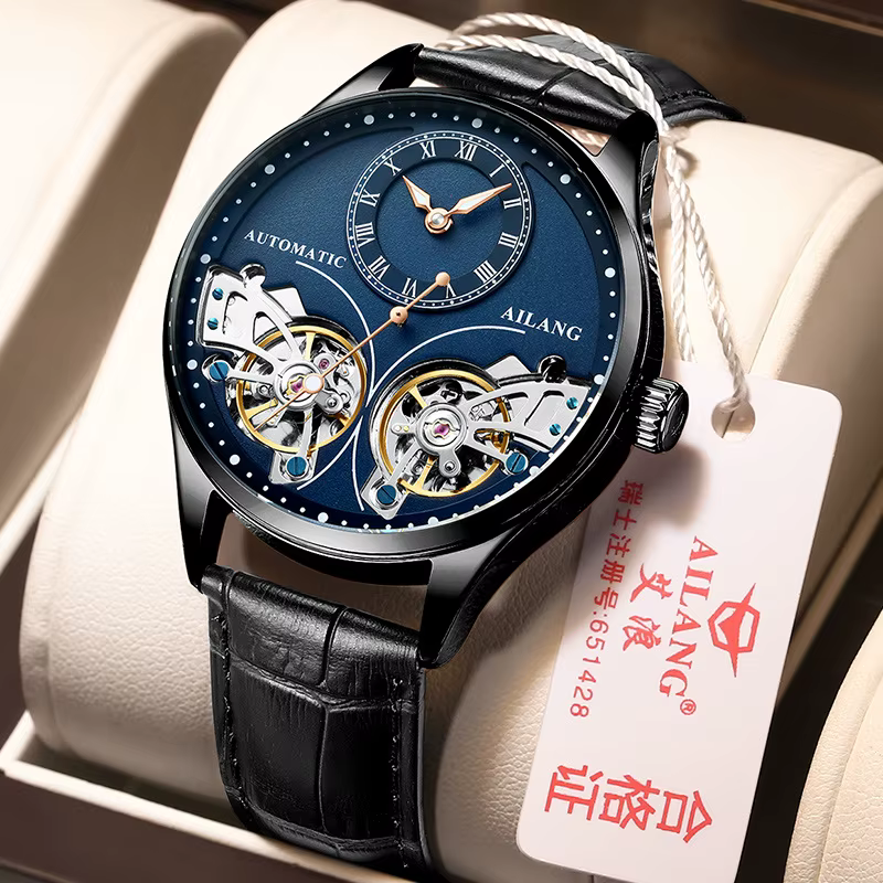 Montre mécanique automatique AILANG authentique pour homme