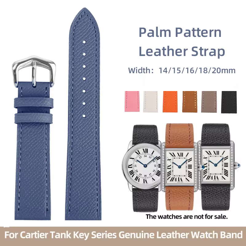 Pour Hermes montre ceinture femmes Bracelet en cuir à dégagement rapide plaid mince pour Cartier