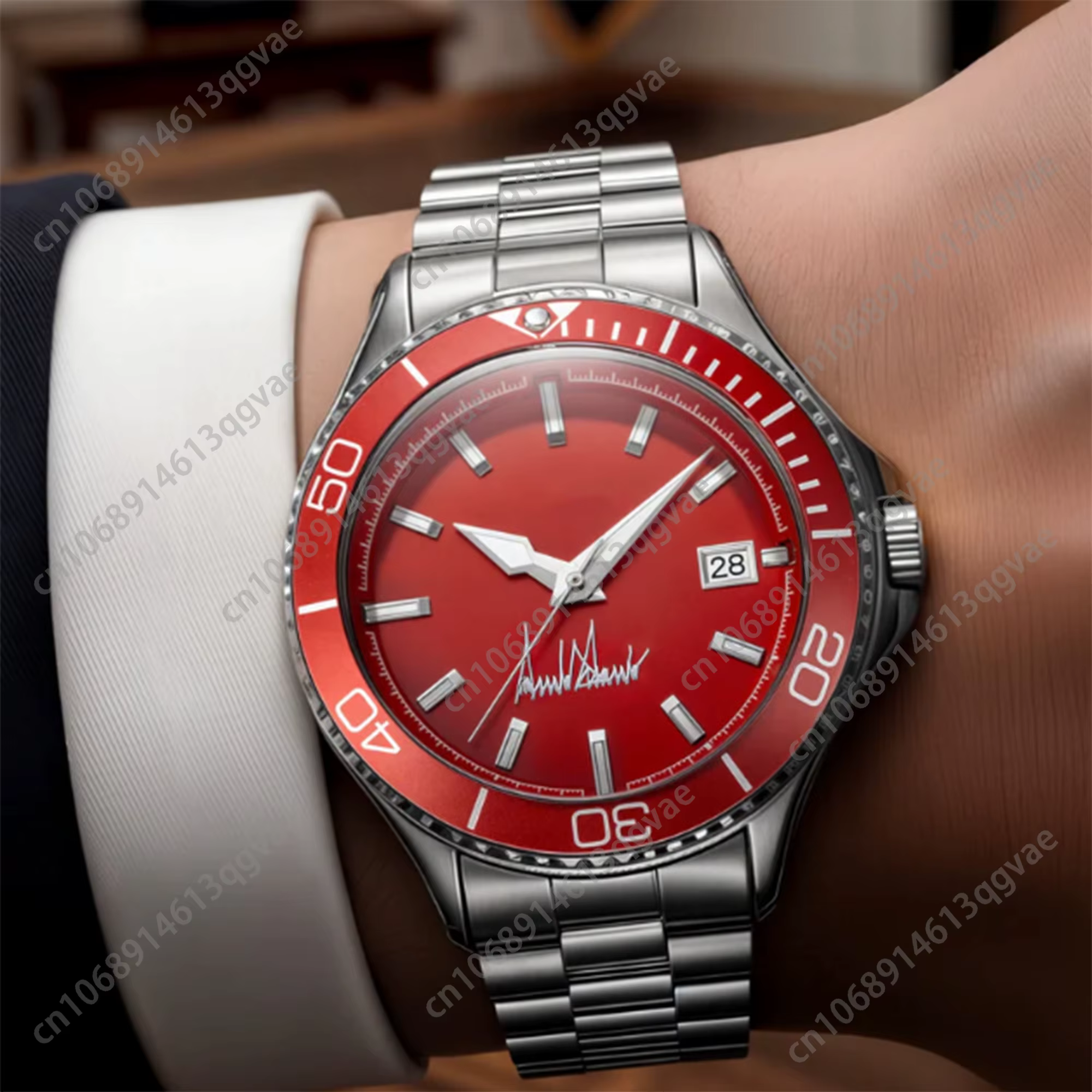 Montre Victory Never Surrender Red Beauty pour hommes et femmes