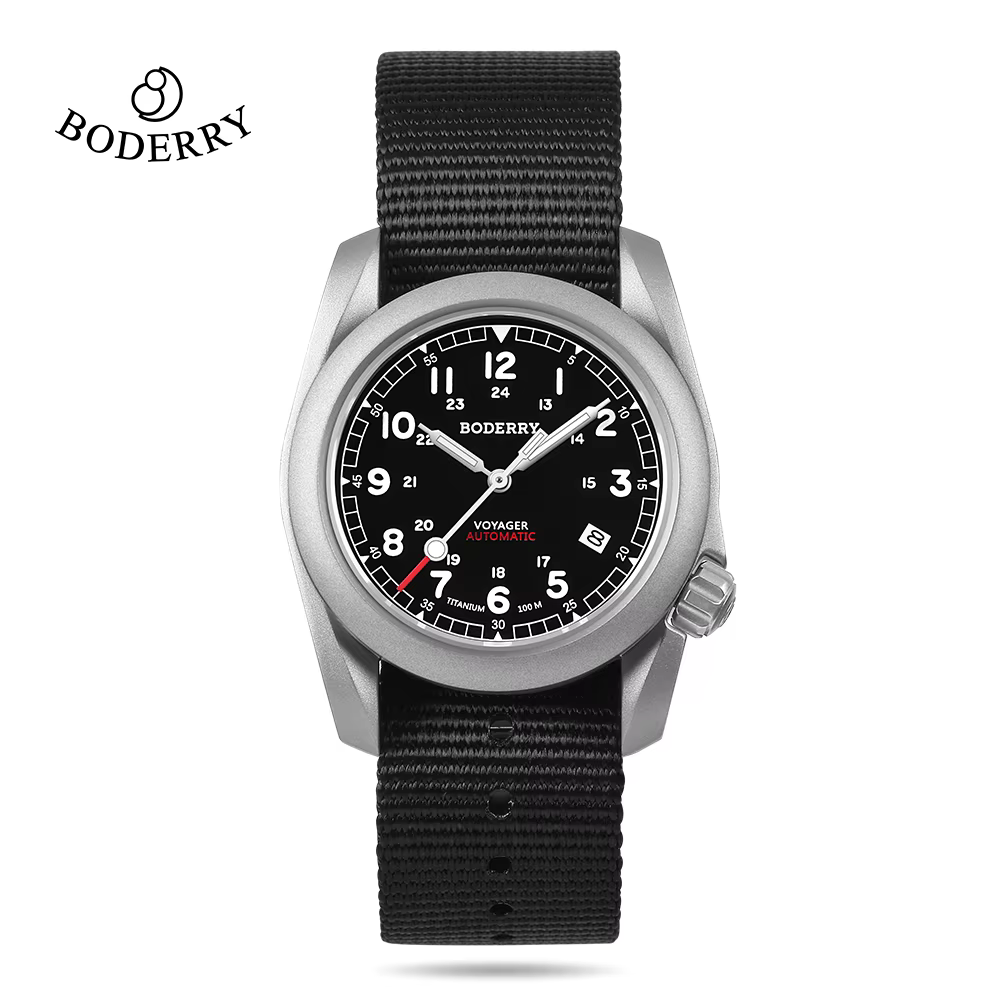 BODERRY montres de terrain pour hommes titane automatique pour Seiko montre-bracelet de plongée de marque supérieure