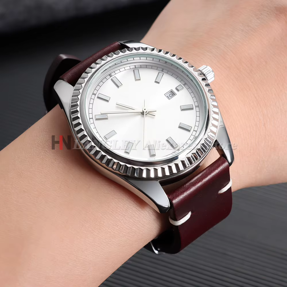 Bracelet en cuir huilé vintage 18mm 20mm 22mm pour montres Seiko et Omega
