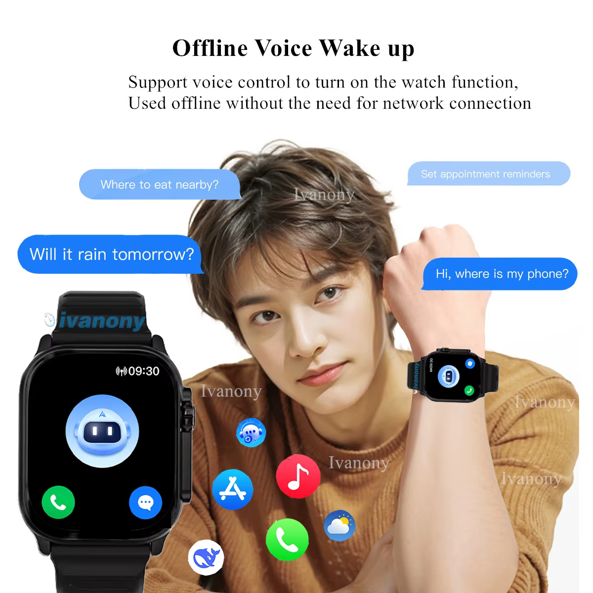 Original HK11 ULTRA3 montre intelligente Support TWS écouteur connecter réseau partage connexion AI Robots recevoir appel AMOLED Smartwatch