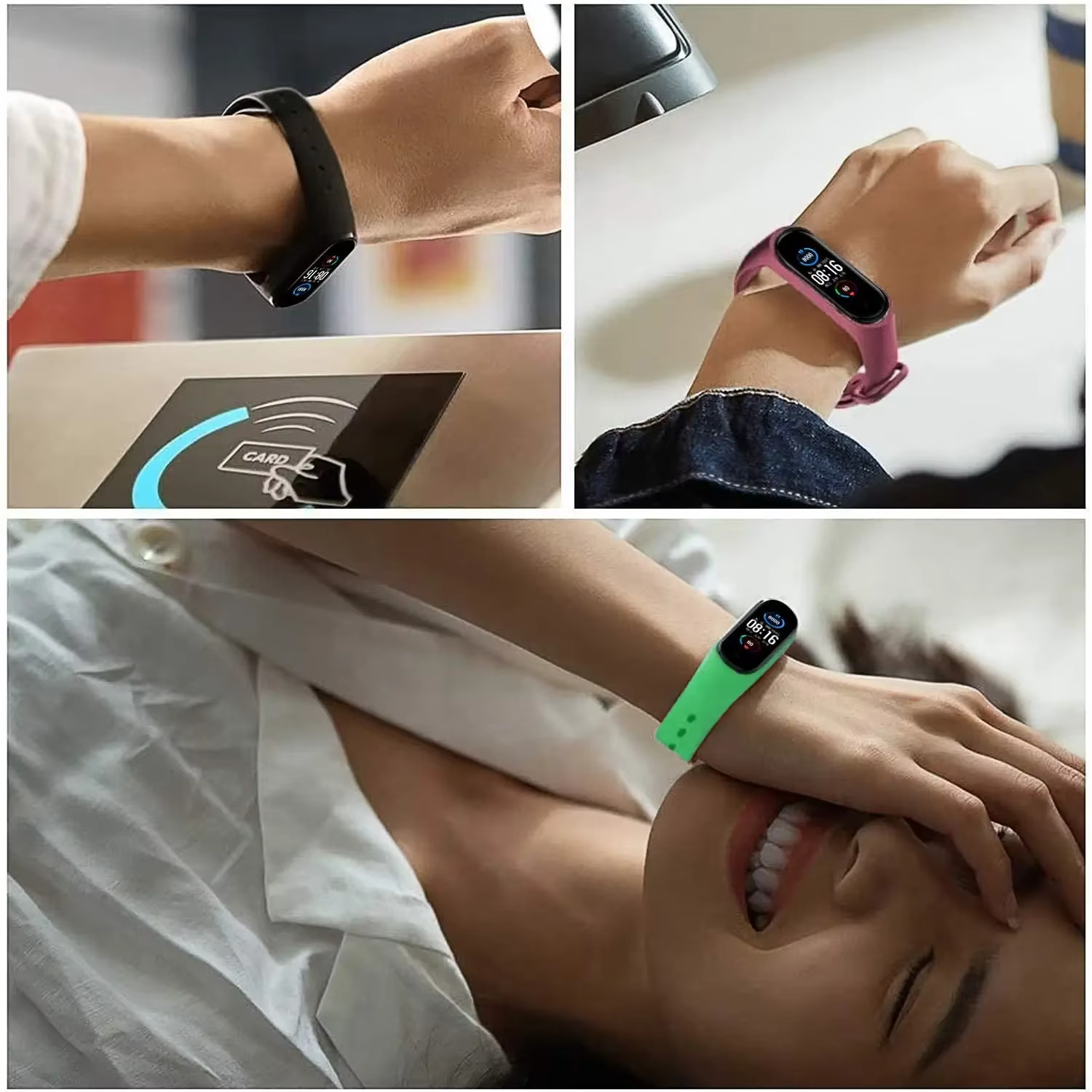 Nouveau Bracelet 46 couleurs pour Mi band 10/9/8