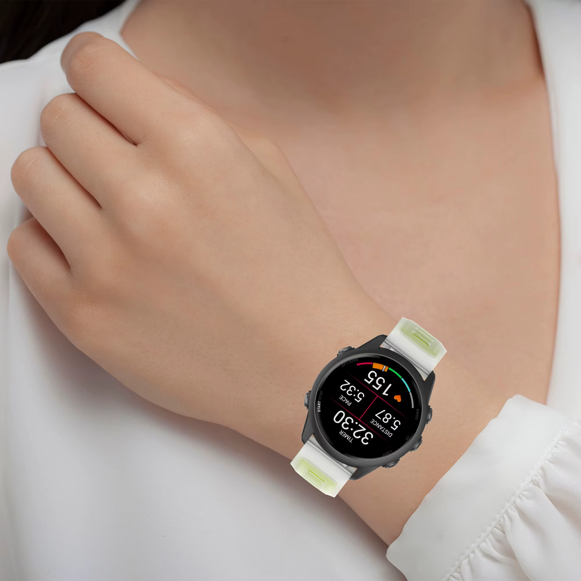 Bracelet de montre coloré en gelée pour COROS PACE 4 3 PACE 2 42mm
