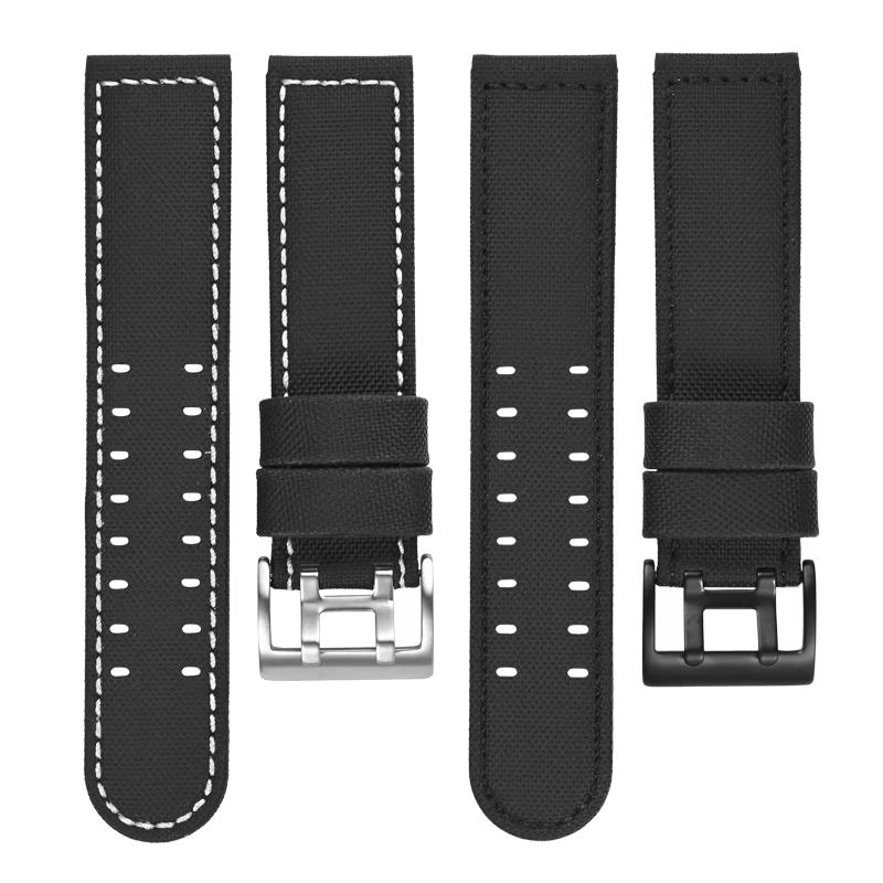 Bracelet de montre en nylon et cuir de haute qualité pour Hamilton Kaki Field Aviation