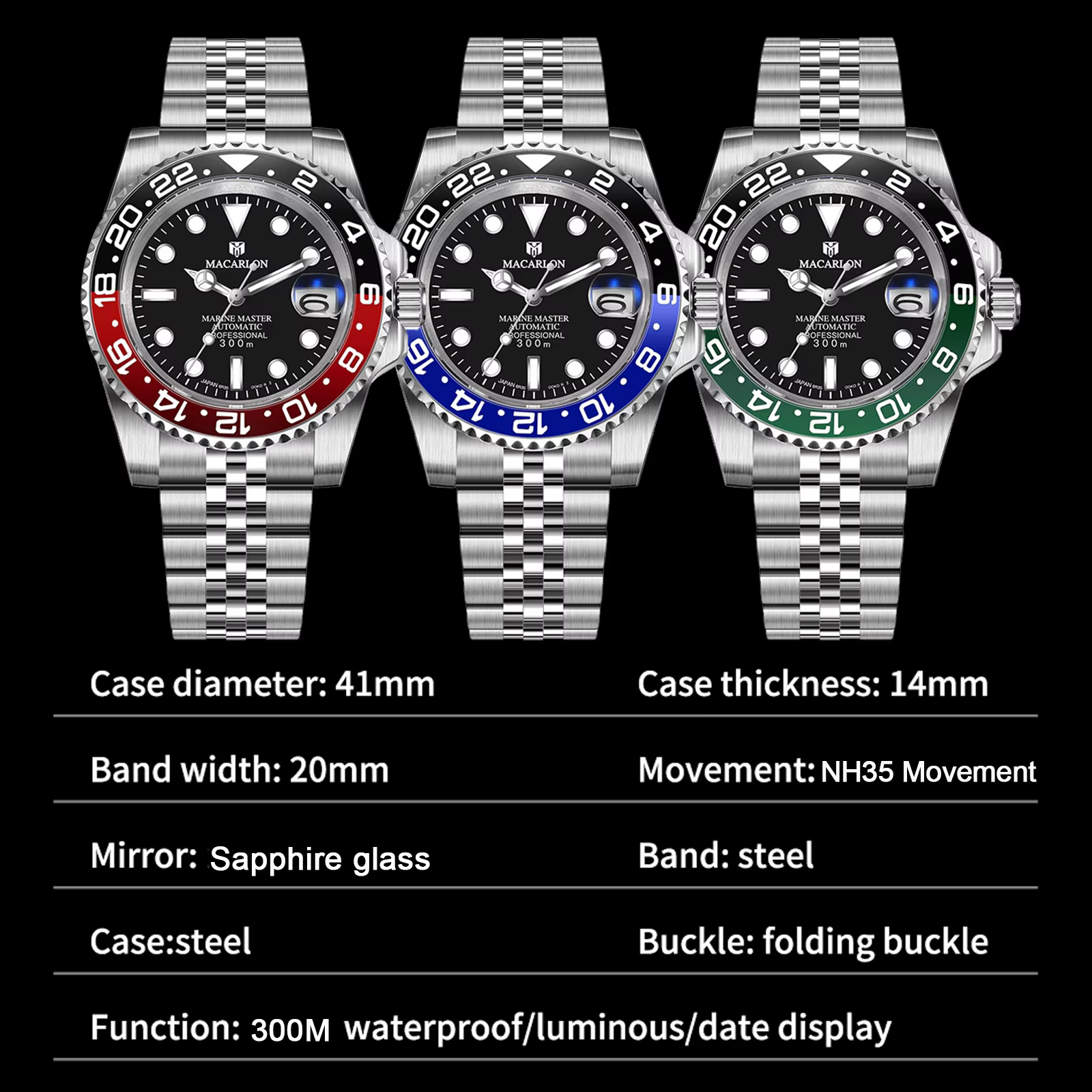 Montre automatique mécanique de luxe pour homme MACARLON DESIGN 2026