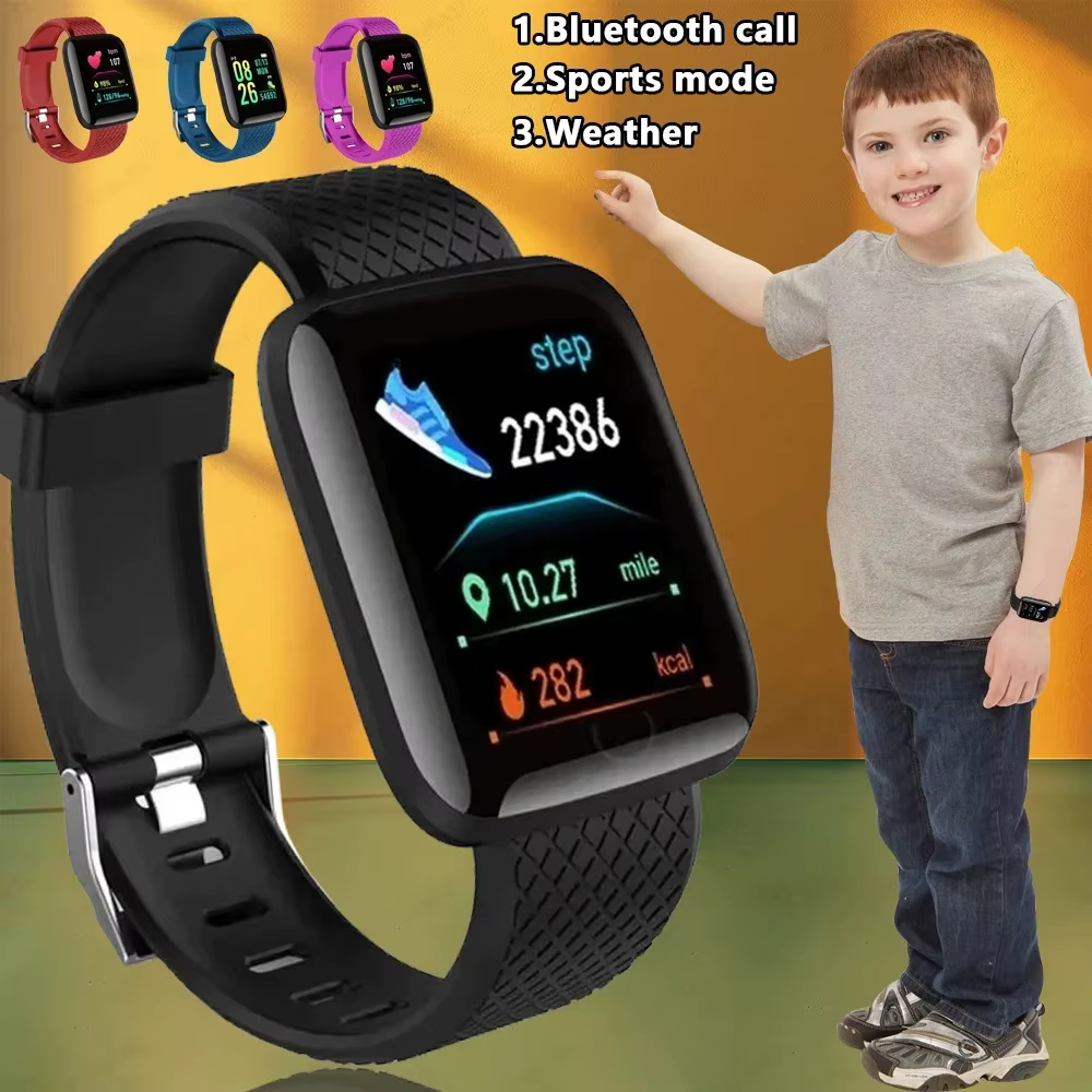 2024 nouveau pour montre intelligente multifonction enfant hommes femme Message rappeler contrôle de la musique Sport étape Calories 116 Smartwatch réveil